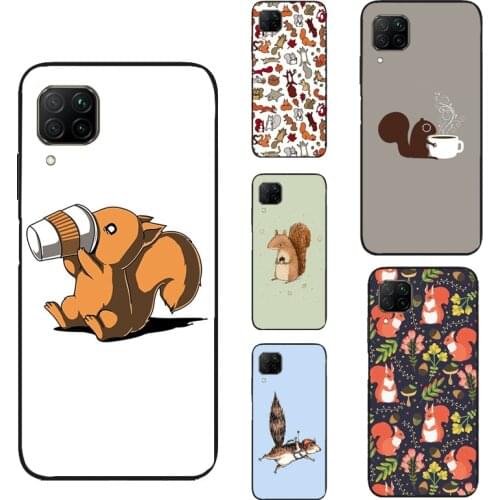 Cartoon Animal Squirrel For Huawei P40 P30 Lite P20 Pro Nova 5T P Smart 2019 Case For Honor 10 X Lite 8X 9X 10i