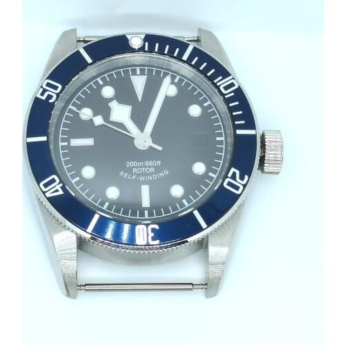 40MM Mans Watch 316 Stainless Steel Case Dial And Hands Set For Automatic Movement ETA 2836 ST2130