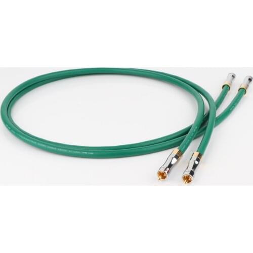 Hifi audio 4N Copper RCA Interconnect audio cable wire with Pailicce gold plated plugs RCA to RCA extension cord