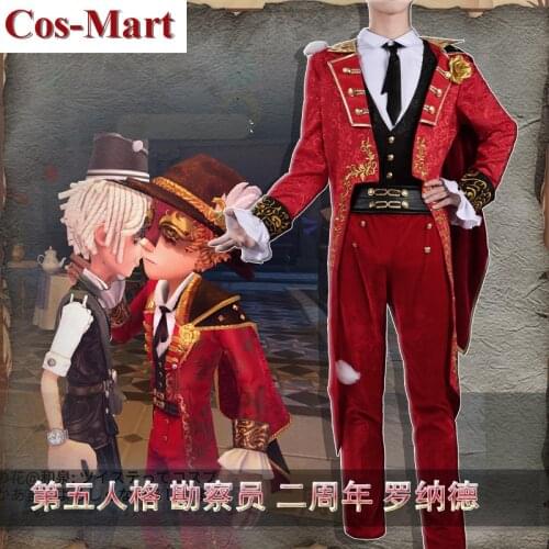 Game Identity V Norton Campbell Cosplay Costume Frospector Fashion Red Uniform Activity Party Role Play Clothing Custom-Make Any