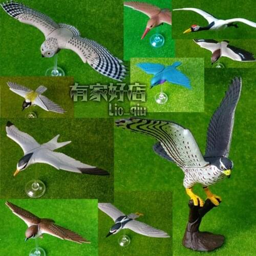 Toys 10pcs/set doll ornaments figure model set birds out of print
