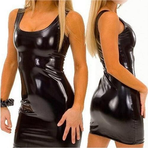 Latex Catsuit Women Sexy Lingerie Glossy Patent Leather Hot Erotic Underwear Ladies Bodysuit Spandex Leotard Sex Suspender Dress