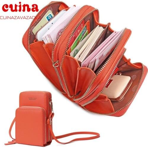 Fashion Wallet Women Pu Multifunctional Mobile Phone Clutch Bag Ladies Purse Large Capacity Travel Card Holder Passport Cover