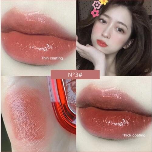 Gellas Nutritious Lipstick Long Lasting Creamy Lip Glaze Easy To Color Waterproof Lustre Sheer Lip Gloss Balm Tint Makeup TSLM