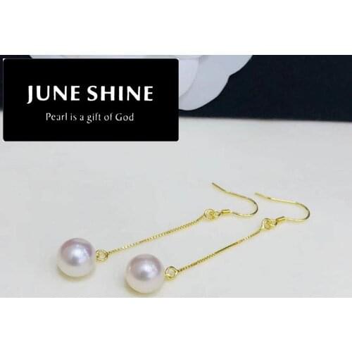 DE026 PEAR DROP EARRINGS White Fresh Water Pearls For Women wedding jewelry Christmas gift