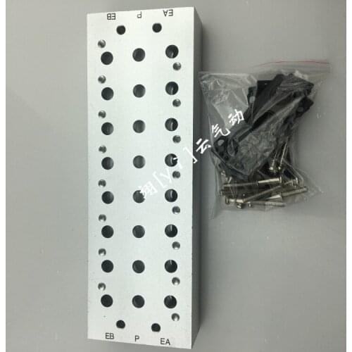 SS5Y7-20-14 SS5Y7-20-15 SS5Y7-20-16 SS5Y7-20-17 SMC type manifold solenoidvalve base SY7000 series conflux boards junction plate
