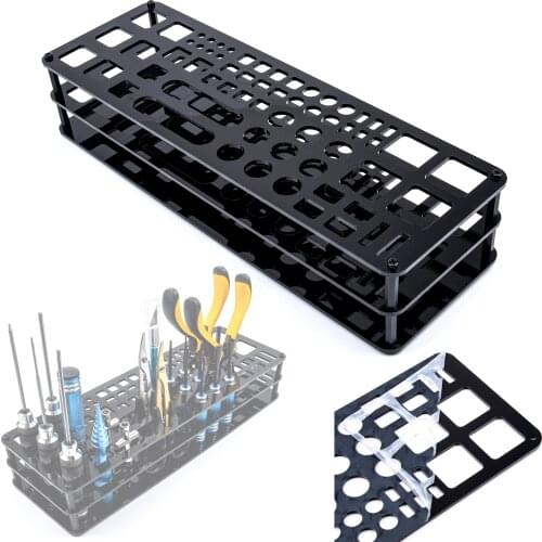 Screwdriver Storage Rack Holder Screwdriver Organizers for Hex Cross Screw Driver RC Tools Kit Organizers 63 Hole Without Tools