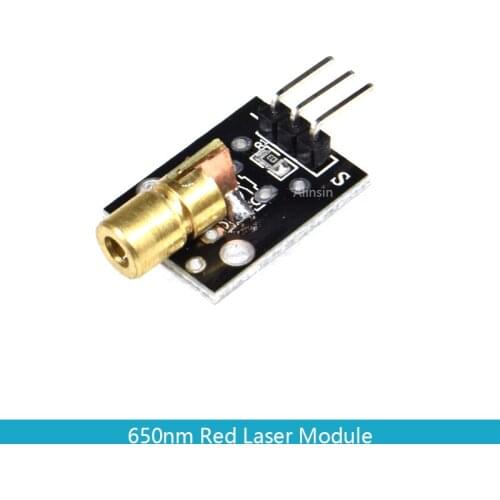 Smart Electronics New KY-008 3pin 650nm Red Laser Transmitter Dot Diode Copper Head Module for Arduino AVR PIC DIY