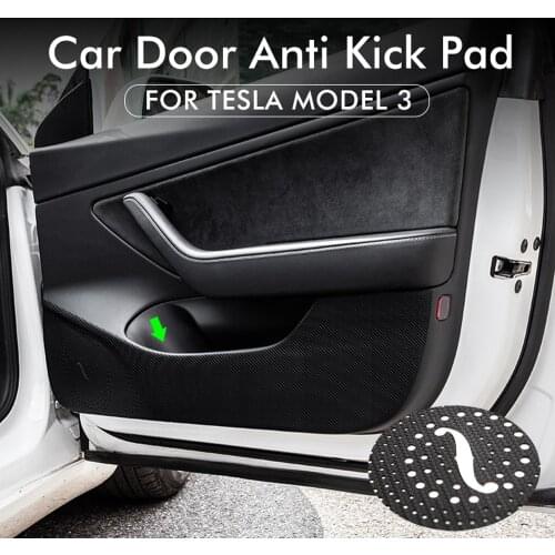 Model3 Tesla Car door Anti Kick Pad Protection Side Edge Film Protector Stickers For Tesla Model 3 Accessories tesla model three