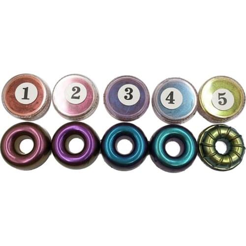 5 Colors Resin Chameleon Pigment Mirror Pearl Powder Epoxy Resin Glitter Resin Jewelry Making Kit
