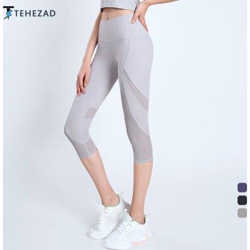 TEHEZAD 2021 Womens Sport Pants Female Fitness Leggings Gym Yoga Clothing High Waist Workout Tight Mujer Push Up Sweatpants