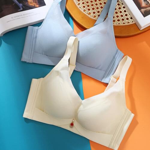 Ladies No Steel Ring Bra Comfortable Casual Small Chest Underwear Sexy Lace Soft Tube Top Anti-Sagging Gather And Wrap The Chest