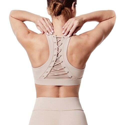 LUKITAS Female Sport Bra Sexy Mesh Sportswear Brathable Sports Push Up Fitness Sports Women Gym Nylon Running Nylon Yoga Bra