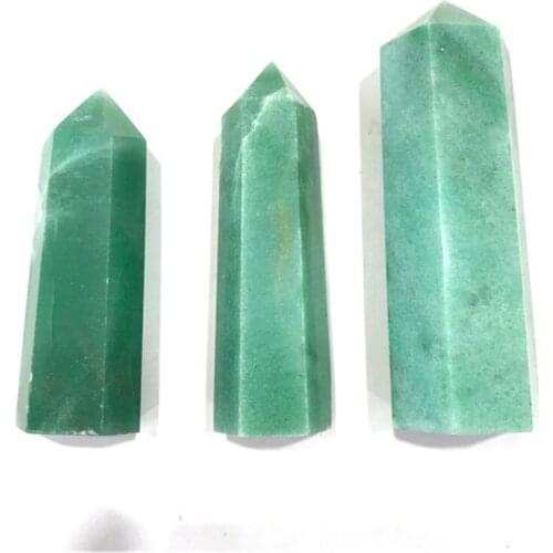 1pcs natural healing crystals home decoration green aventurine tower points