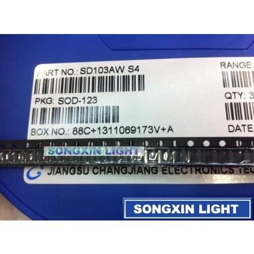 1000pcs SD103AW Schottky Barrier Diodes 40v 350mA/0.35A 600mV/0.6V SOD-123/1206 marking M5 low forward voltage