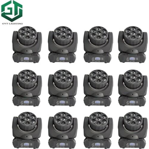 12pcs/lot 150W LED Beam Moving Head Light dj equipment 7x12W RGBW(CMY) Quad china moving heads beam