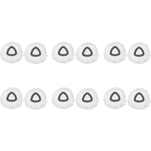 12Pack Spin Mop Replacement Heads,Microfiber Mop Refill, Mop Replacement Heads for Spin Mop