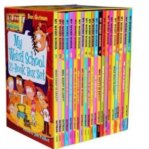 5-12 year Childrens English story book My weird school english picture book help child be reader early education book 21pc/set