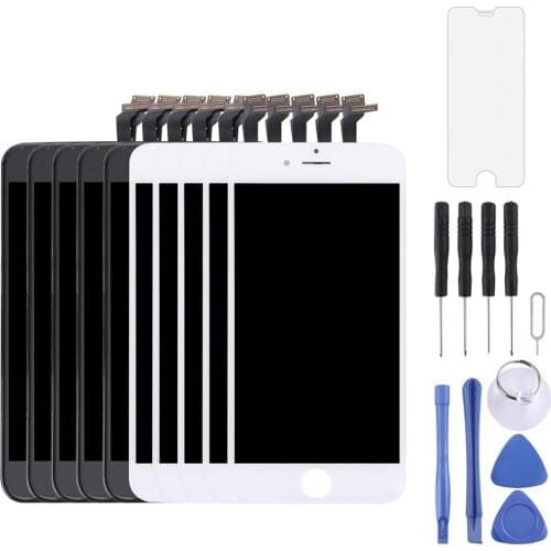 5 PCS Black + 5 PCS White LCD Screen and Digitizer Full Assembly with Frame for iPhone 6