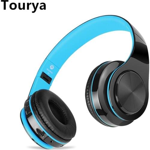 Tourya B3 Bluetooth Headphones Wireless Stereo Headset Headphone Headfone With Mic Support TF Card FM Radio For Mobile phone PC