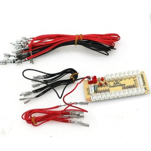 DC5V LED Blub Wire 2.8mm 6.4mm Female Terminals 2Pin Connector For Light Illuminated Push Button Arcade Zero Delay USB Board