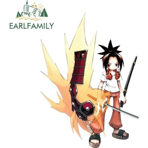 EARLFAMILY 13cm x 9.8cm for Shaman King Anime Car Window Fine Stickers Car Accessories Bumper Decoration Waterproof
