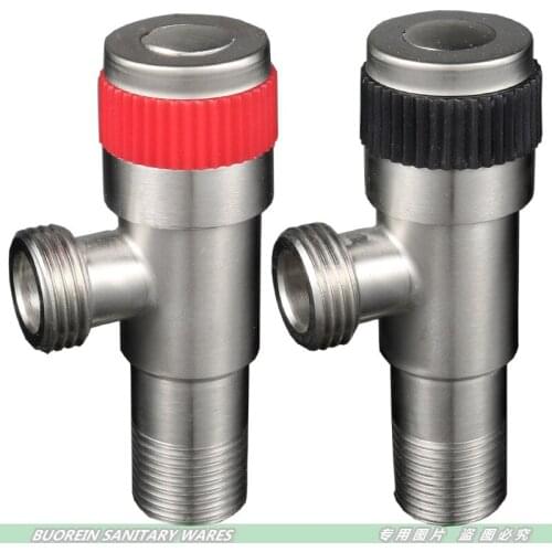 G1/2" 304 Stainless Steel Angle Valve Threaded Triangle Valve Cold And Hot Water Valve Toilet Tank Water Heater Angle Valve