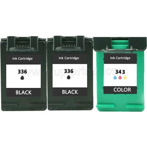 UP 3PK replacement For HP 336 343 printer Ink Cartridge For HP C3180 C3183 C3188 C3190 C3193 C3194 Deskjet D4100 D4145 D4160