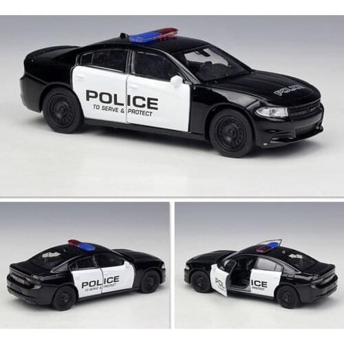 1:36 Dodge Challenger R/T Police Alloy Super Car Model High Simulation Exquisite Diecasts & Toy Vehicles Car Styling Kids Gifts