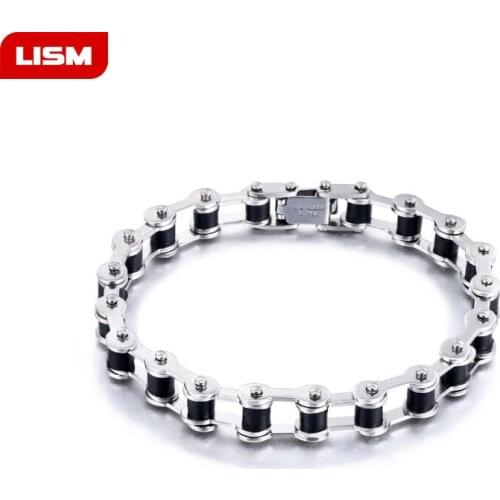Men Biker Bicycle Motorcycle Chain Bracelet Bangle Punk Titanium Steel Bracelet Men Bangle Men Jewelry Trendy Bracelet