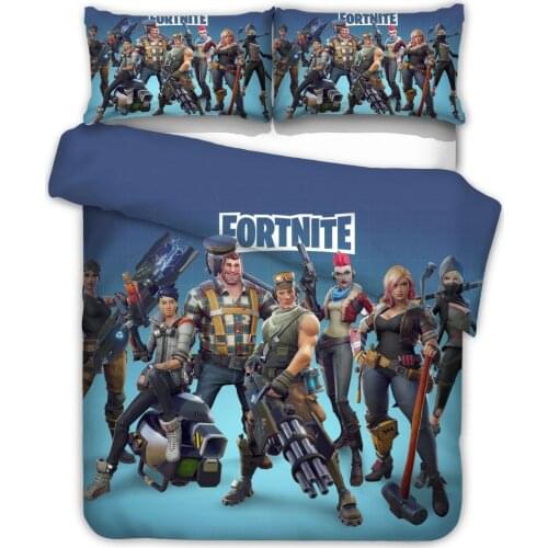 Home Textile Set Fortnite Series Duvet Cover Pillowcase Game Figure Model Pattern Children Birthday Toys Gift