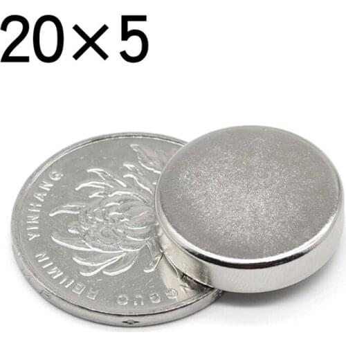 20x5 mm Neodymium Magnets N35 Round NdFeB Powerful Rare Earth disc Magnet 2/5/10/pcs