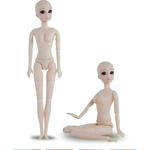 New 30cm Doll Naked Body Without Head 24 Movable Joints 1/6 BJD Doll Female Body Accessories for Girl Gifts