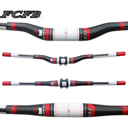 NEW FCFB FW Next Mountain bike 3k full carbon handlebar matte carbon bicycle handlebar MTB parts 31.8*600-740mm Free ship