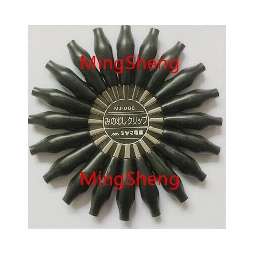 Original new 100% MJ-008 import small alligator clip high quality long life red black