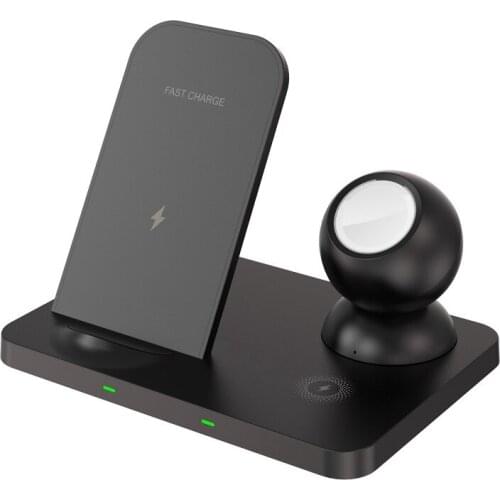 Hot Wireless Charging Stand, Three-In-One 15W Multifunctional Wireless Charger Suitable for Apple, Huawei, Xiaomi, Etc