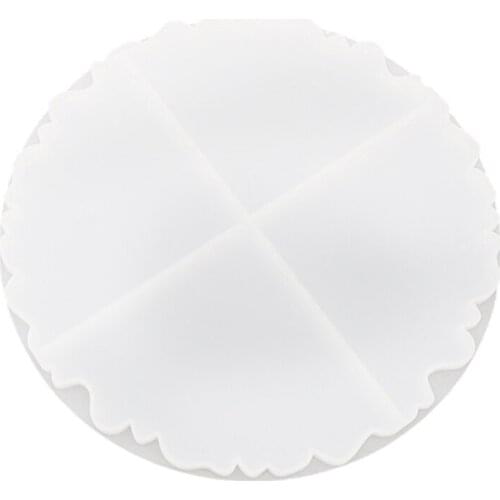 DIY Crystal Epoxy Mold, Round Irregular Wave Coaster, Silicone Mold, Mirror Resin Table