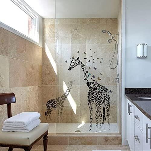 Giraffe Pattern Removable Vinyl Wall Stickers for Nursery