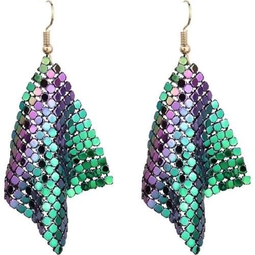 LosoDo European trendy long Geometric modern minimalist star earrings for women big luxury elegant cute statement female jewelry