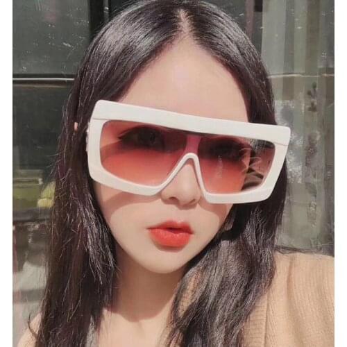 Sunglasses Woman 2020 Luxury Brand Ladies Oversized Shades Woman Sunglasses Fashion Square Glasses Big Frame Sunglasses Vintage