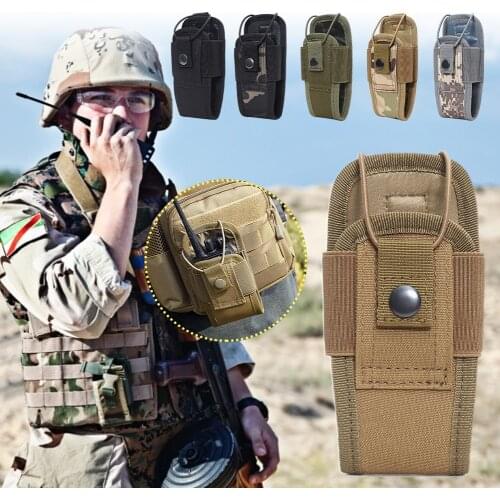1000D Tactical Radio Walkie Talkie Pouch Waist Bag Holder Pocket Portable Interphone Holster Carry Bag For Hunting Camping