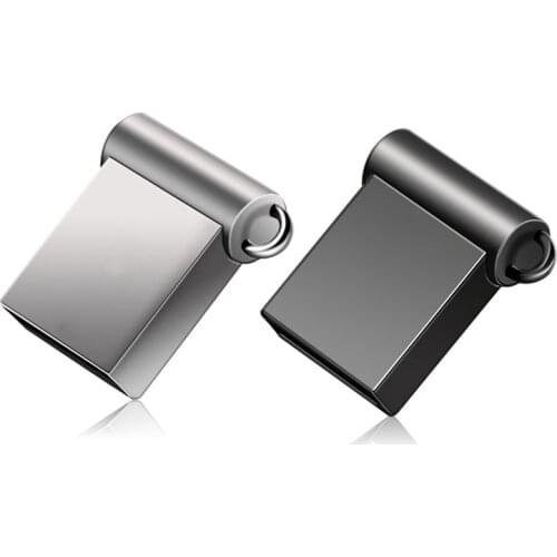 Super mini usb stick 64GB 32GB 16GB 8GB 4GB Usb flash drive 128GB silver golden pen drive metal coin pendrive for car