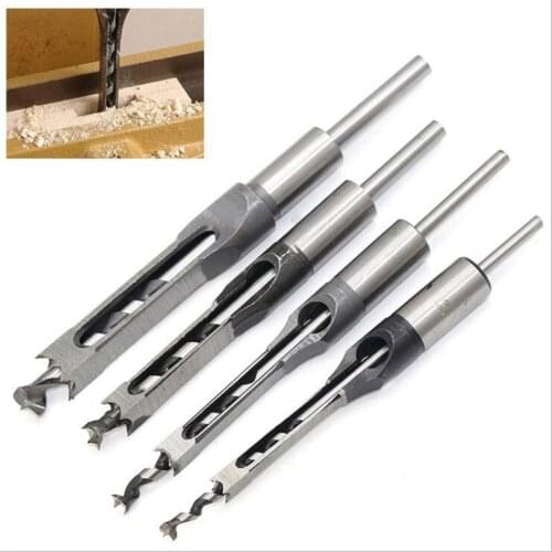 1Pcs Woodworking Square Hole Drill Square Hole Trim Drill Square Tenon Drill Woodworking Core Drill Bit Woodworking Power Drill