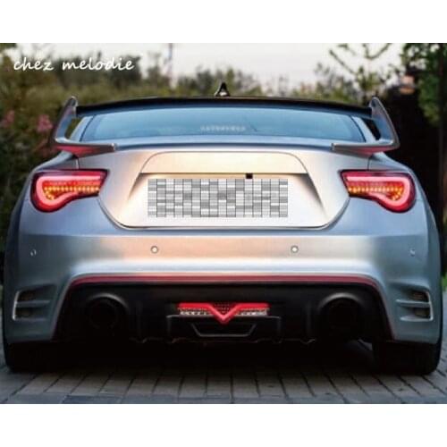 Top quality real Carbon fiber/primer unpainted FRP Car Rear Trunk Spoiler For Subaru BRZ/TOYOTA GT86 FT86 ZN6, Drilling needed