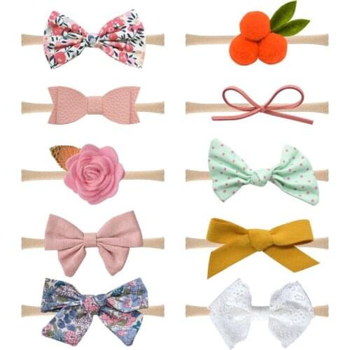 1pc Cute Baby Headband Flower Handmade Newborn Girls Infant Toddler Fashion Beautiful Knot Headwear Taking Photos Accessoriess