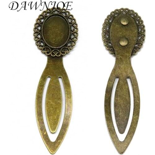 18x13mm oval Vintage Cabochon Tray Base Bookmark Blank Setting Bookmark DIY Making Supplies for Jewelry Components Finding