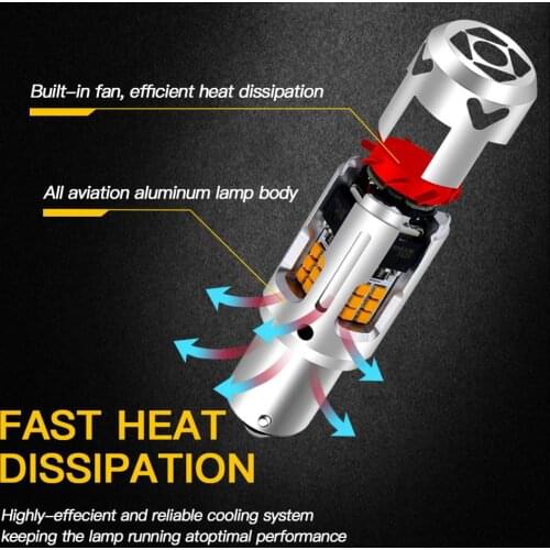 2Pcs BAU15S PY21W LED 1156 P21W 7506 Canbus LED Bulbs Yellow For BMW F22 F30 F32 2 3 4 Series Rear Turn Signal Lights