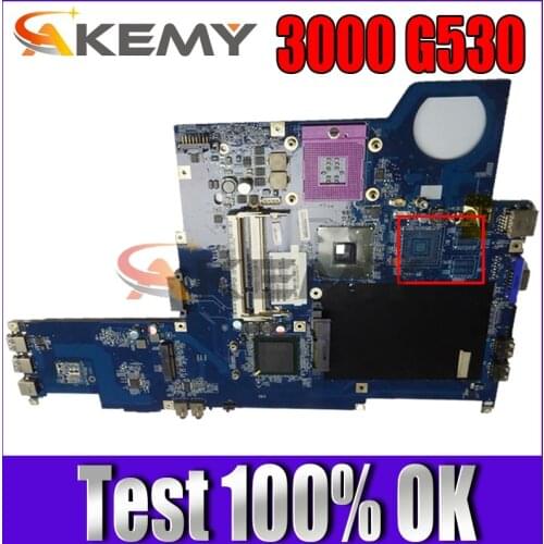 Akemy 43N8342 JIWA3 LA-4212P Main Board For Lenovo 3000 G530 Laptop Motherboard GL40 DDR2 Free cpu