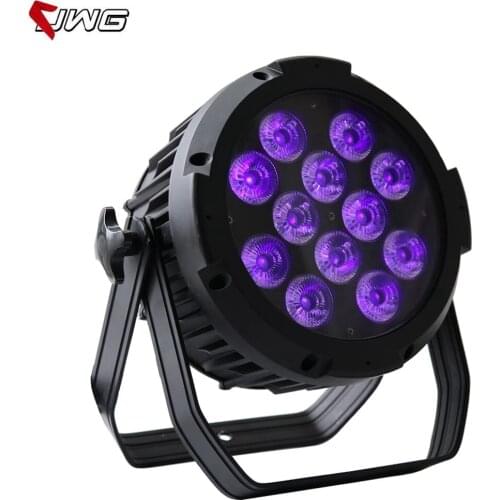 Free Shipping 12x18W 6in1 Outdoor Waterproof Led Par Cans Stage Lighting Beam Angle 25 Degree Built-in Automated Programs