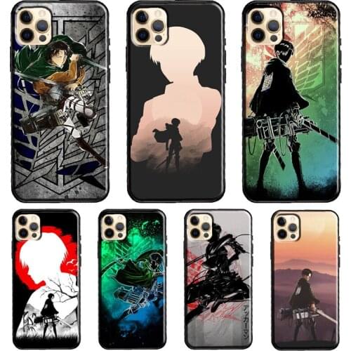 Levi Attack On Titan Phone Case For iPhone 11 Pro Max XS XR X 12 Mini SE 2020 6S 7 8 Plus 12 Pro Max Cover